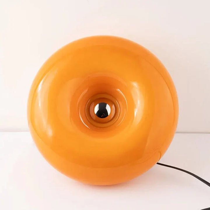 Moderne, stilvolle LED-Donut-Lampe: dimmbare Tisch- & Wandleuchte mit Touch-Funktion für Wohnzimmer & Büro.