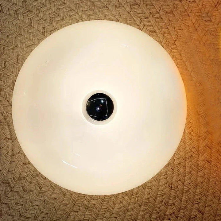 Dimmbare, moderne Donut-LED-Tischlampe, Touch-Steuerung, elegantes Stimmungslicht für Wohnzimmer & Büro.