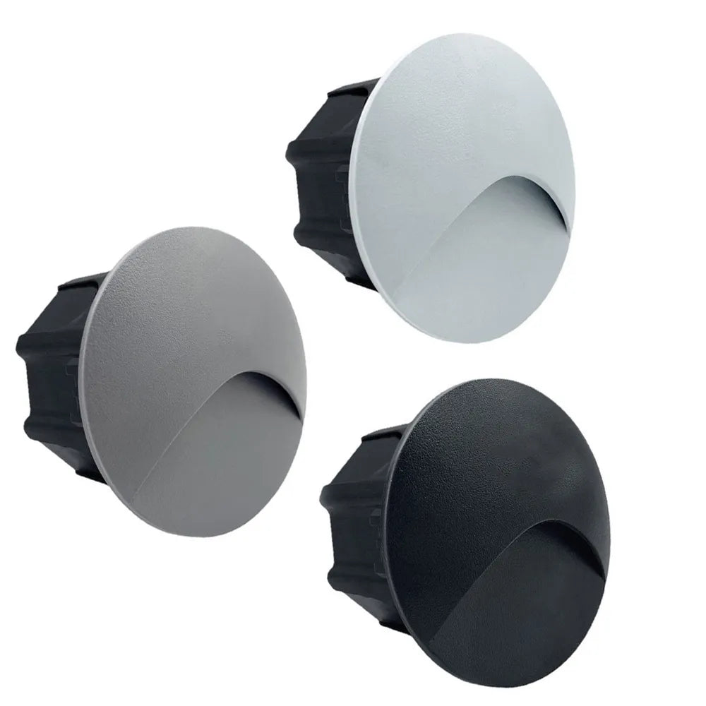 Elegante, energiesparende 3W LED-Wandleuchte IP65 in modernem Design für Treppen & Korridore.