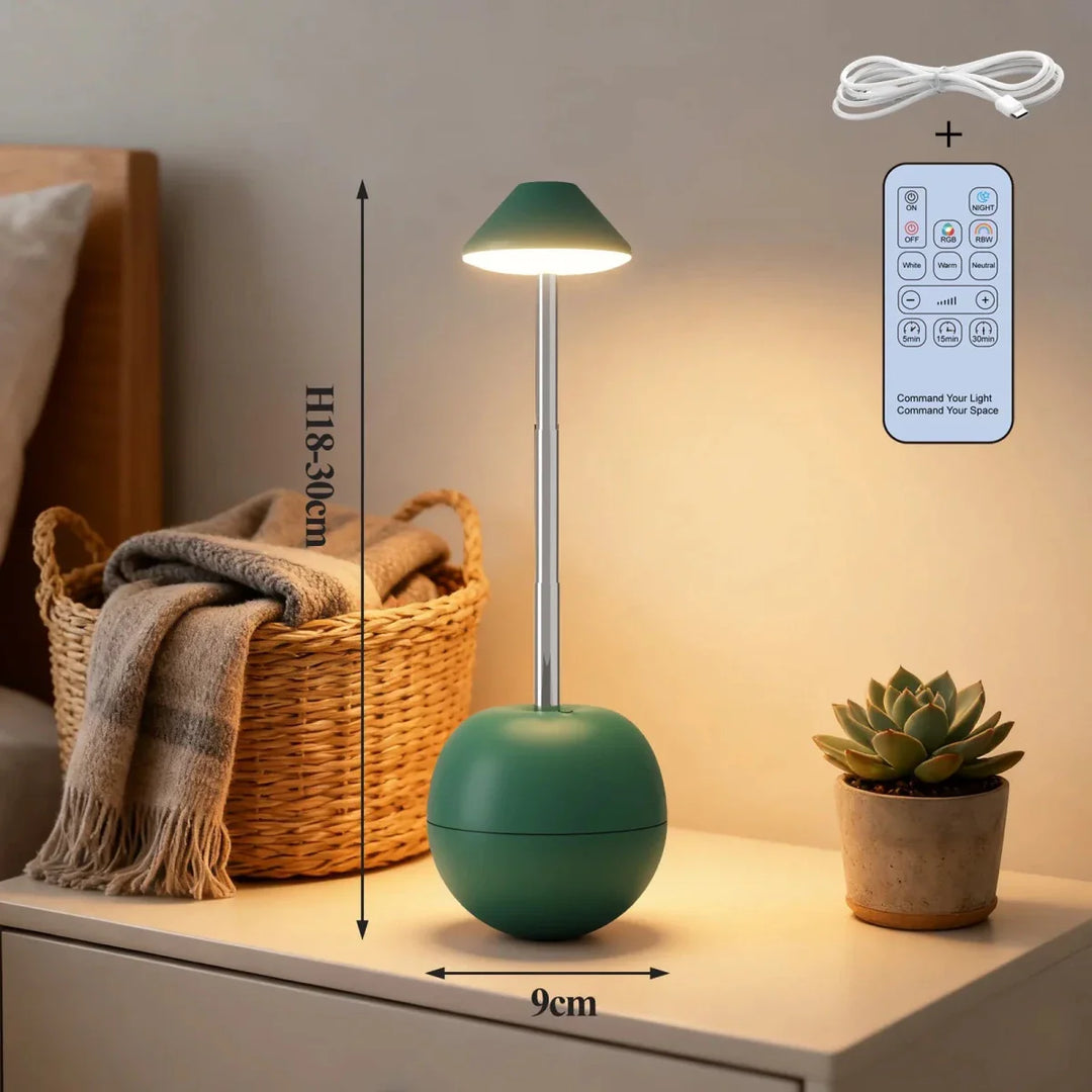 Komfortable LED Schlafzimmerlampe mit Fernbedienung, USB-Ladefunktion und modernem Design.
