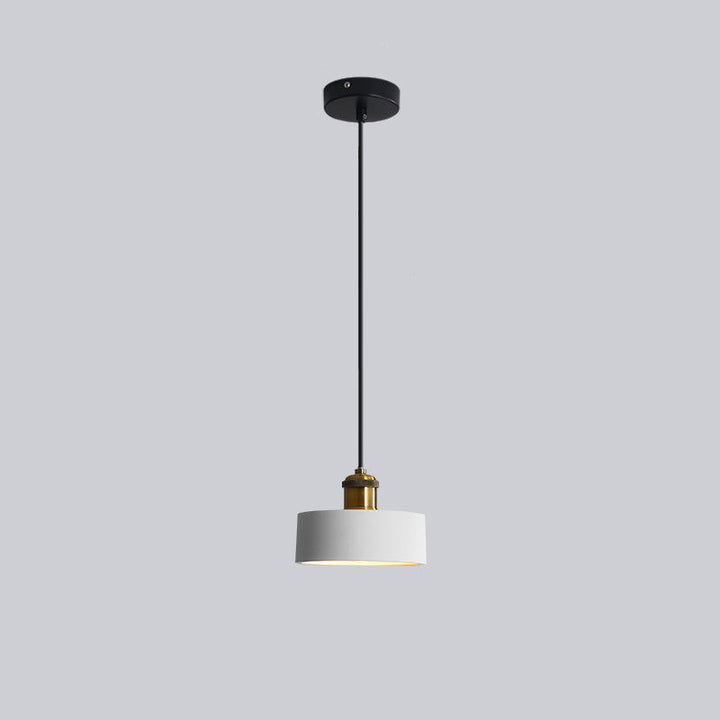 Moderne LED Pendelleuchte Morandi Stil, Schlafzimmerlampe, Metall & Harz.