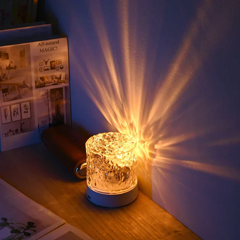 Moderne LED Stimmungsleuchte mit Fernbedienung für entspannte Ambientebeleuchtung im Wohnzimmer.