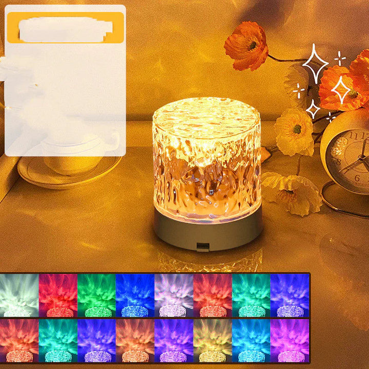 Dekorative LED-Lampe für Ambientebeleuchtung. Moderne Stimmungsleuchte mit Fernbedienung für Schlaf- & Wohnzimmer.