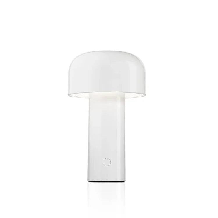 Moderne LED Tischlampe dimmbar, kabellos mit USB-C, perfekt als tragbares Stimmungslicht für Zuhause.