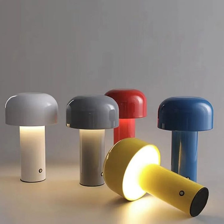 Elegante LED Tischlampe, dimmbar, kabellos, tragbar, ein Must-Have für moderne Stimmungsbeleuchtung.