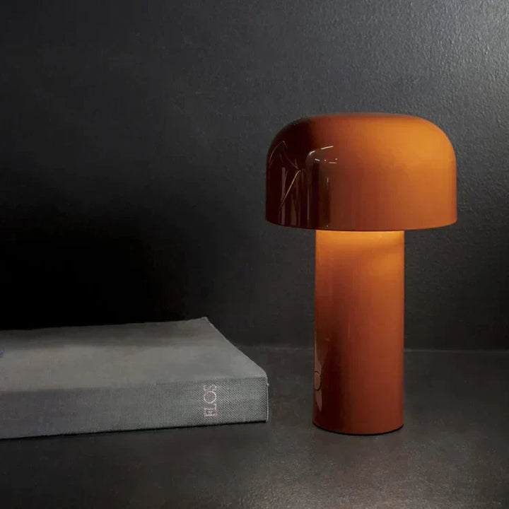 USB-C aufladbare LED Tischlampe, dimmbar, modernes Design, perfekt als tragbare Deko-Beleuchtung.