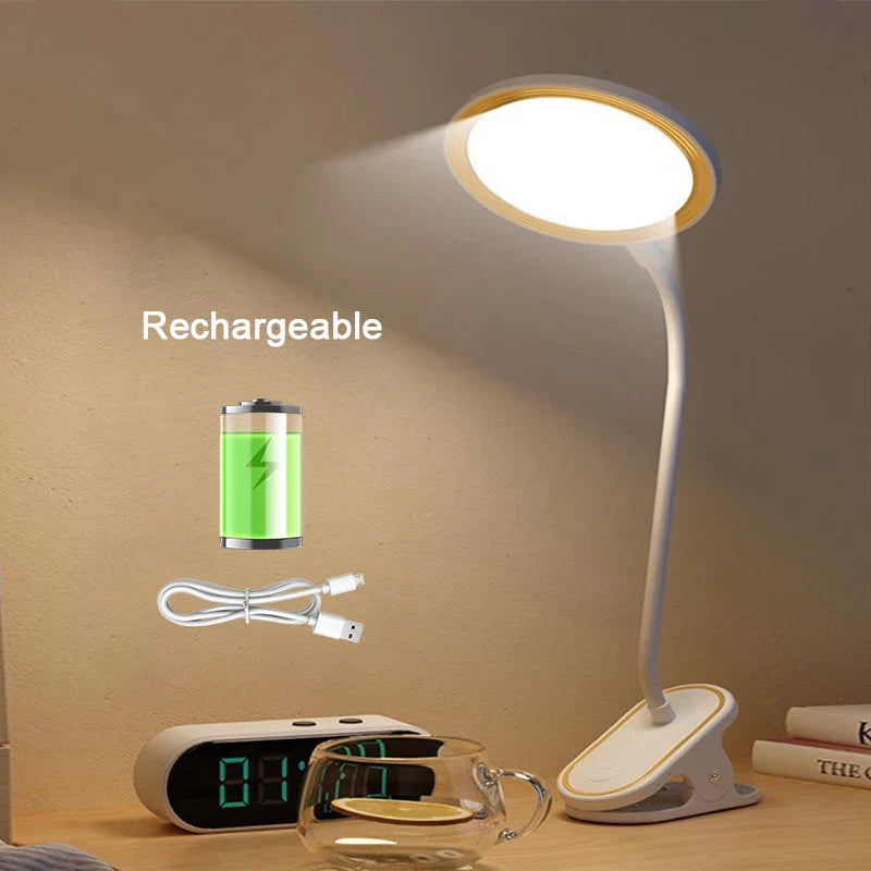 Moderne kabellose LED Tischleuchte mit Touch-Dimmfunktion & Akku, erzeugt 4000K natürliches Licht.