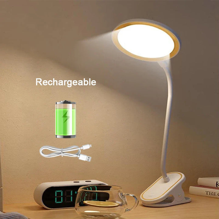 Moderne kabellose LED Tischleuchte mit Touch-Dimmfunktion & Akku, erzeugt 4000K natürliches Licht.