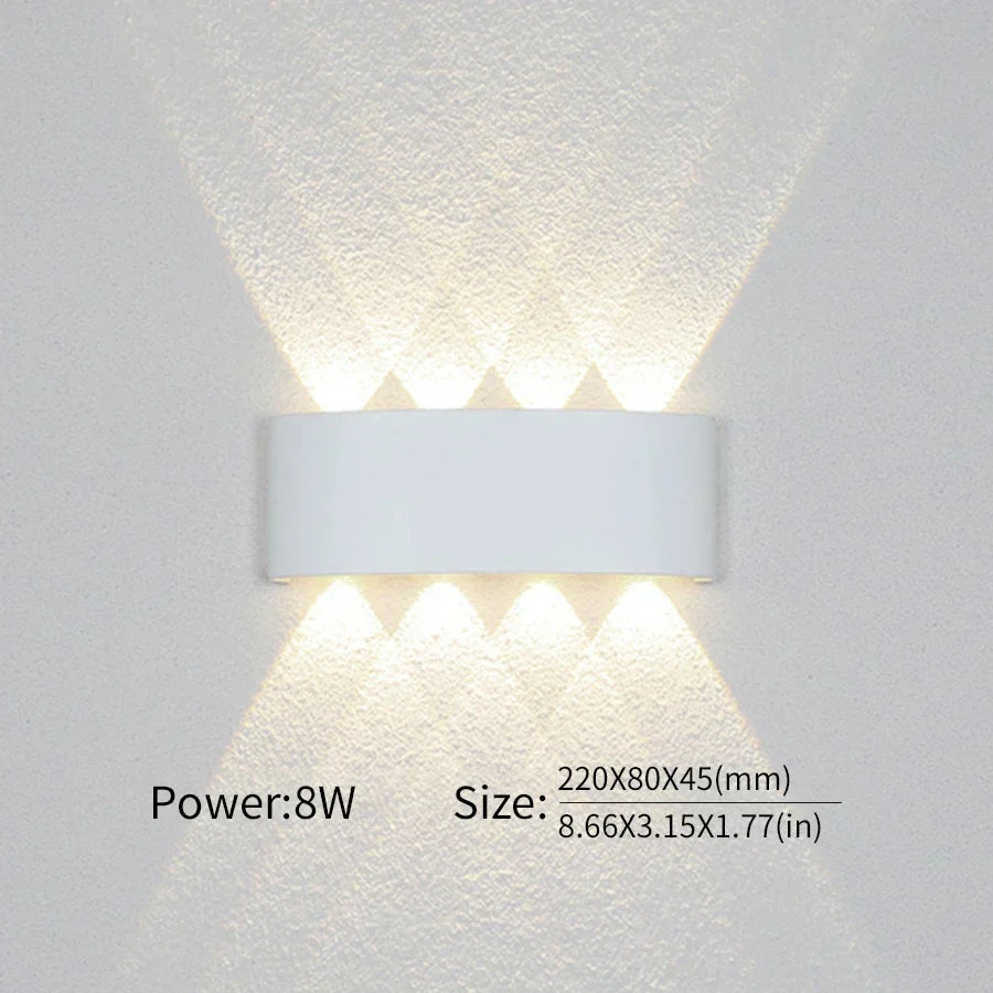 Ansprechende LED-Wandleuchte mit gerichteter Beleuchtung, vielseitig, modernes Dekor, langlebig.