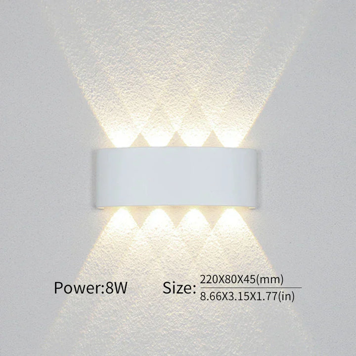 Ansprechende LED-Wandleuchte mit gerichteter Beleuchtung, vielseitig, modernes Dekor, langlebig.
