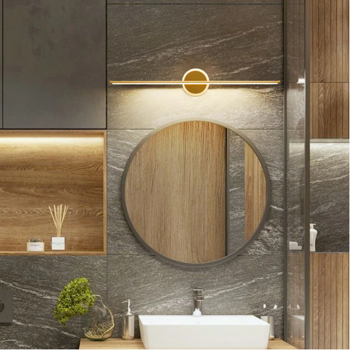 IP44 Badezimmer-Wandleuchte Schwarz, langlebige LED-Innenleuchte mit modernem Design.