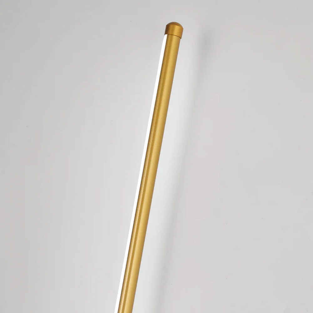 Elegante Design-Wandleuchte in Schwarz-Gold für modernes Wohnambiente, LED-Beleuchtung.