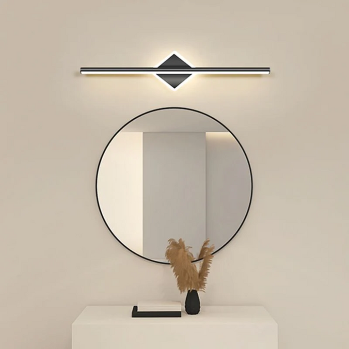 Heimbeleuchtung: Moderne LED-Wandleuchte als Blickfang in Gold-Schwarz für jeden Raum.