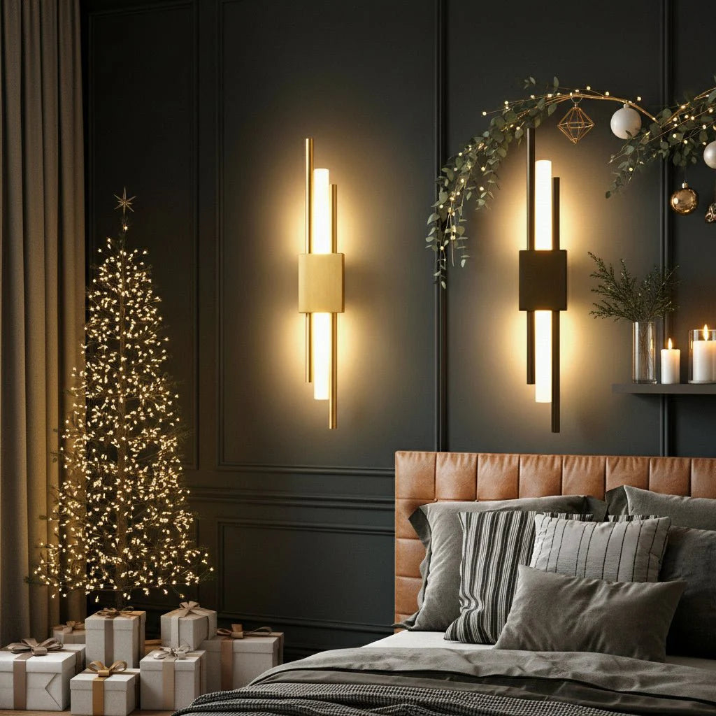 Moderne LED-Wandleuchte für stilvolles Ambiente. Dimmbare Wandlampe mit 3 Lichtfarben für Innenbereiche.