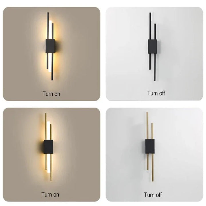 Minimalistische Innenleuchte: Moderne LED Wandleuchte bietet vielseitiges Ambiente Licht für jeden Raum.