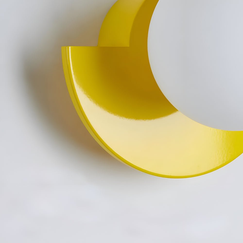 Minimalistische LED Wandlampe, Halbkreis, moderne Akzentbeleuchtung für ein stilvolles Zuhause.
