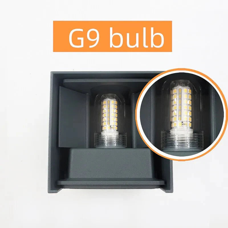 Energieeffiziente LED-Wandleuchte, G9 kompatibel, modernes Design; perfekte Beleuchtung für Flur & Bad.