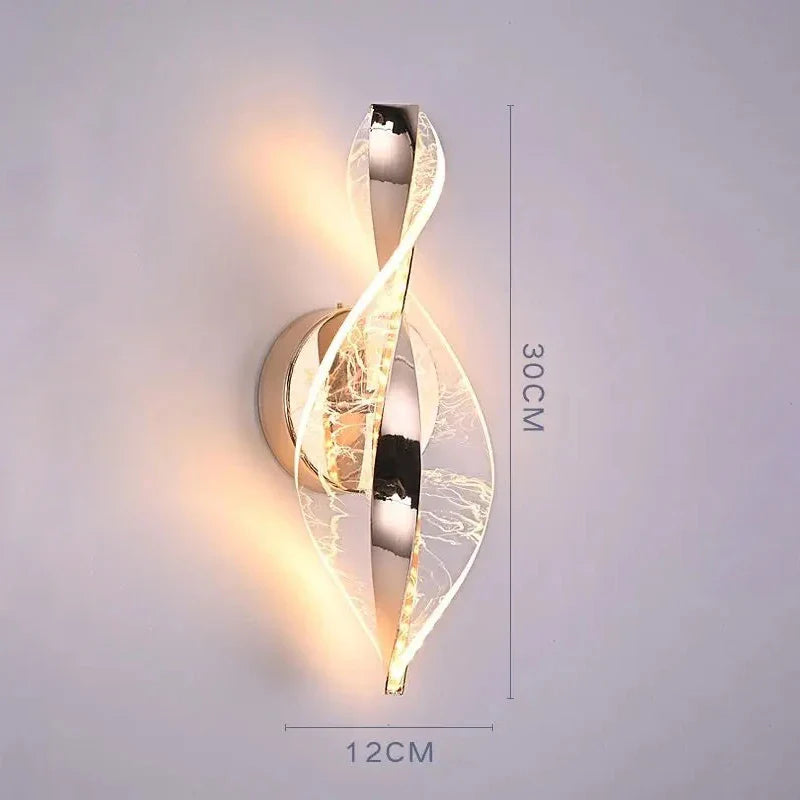 Zeitgenössische LED Wandleuchte mit 3 Farbtemperaturen, ideal als funktionale und dekorative Beleuchtung.