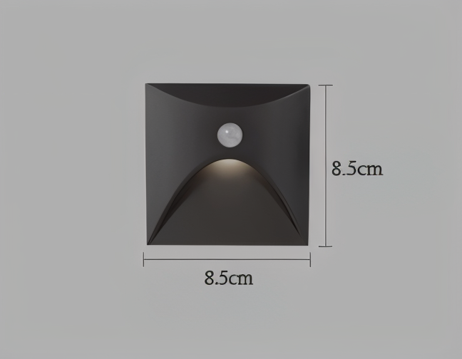 Wasserdichte IP65 LED Außenbeleuchtung mit Bewegungssensor, modern, ideal für Terrasse, Garten & Eingang.