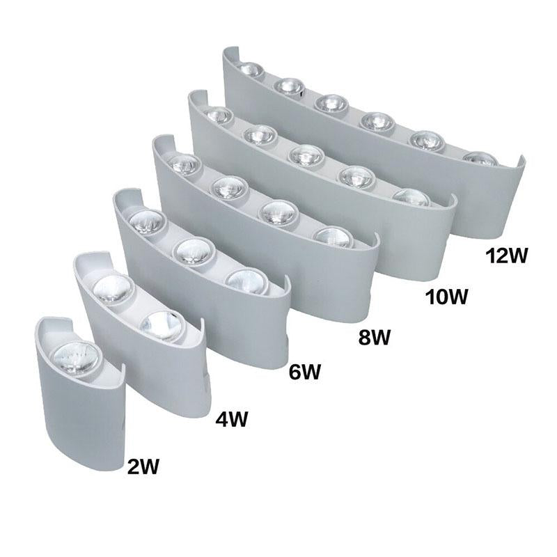 Energieeffiziente LED Wandleuchte, modern, warmweißes Licht für gemütliche Innen- & Außenbereiche.