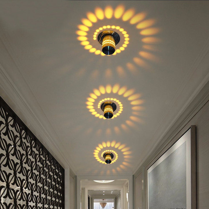 Elegante LumoSpiral Design-LED-Spirallampe. Moderne Wandleuchte, schafft stilvolles Ambiente und Stimmungslicht.