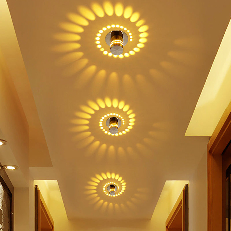 Energieeffiziente LumoSpiral LED-Spirallampe. Moderne Deckenleuchte, dekoratives Licht für Wohnzimmer.