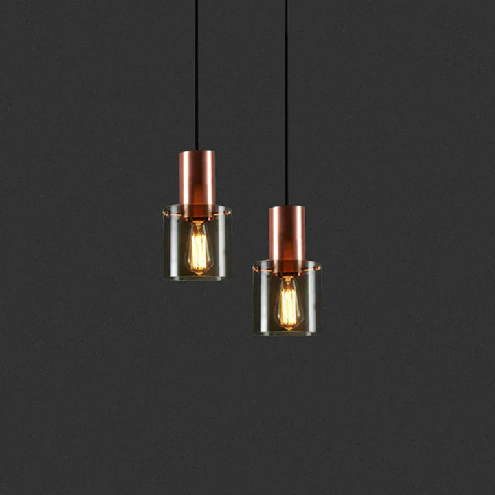 Moderne Rauchglas Hängelampe E14 für Wohnzimmer, Schlafzimmer & Küche. Designer-Pendelleuchte, stilvolle Beleuchtung.