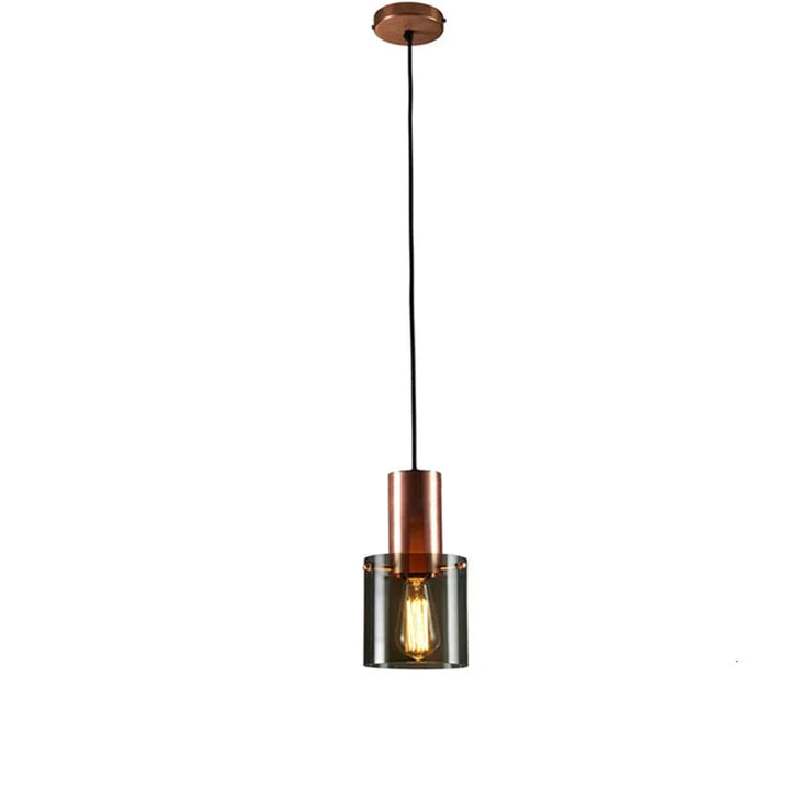 Stilvolle Rauchglas Pendelleuchte E14. Moderne Hängelampe mit schimmerndem Glas, perfekt für Esszimmer & Wohnzimmer.