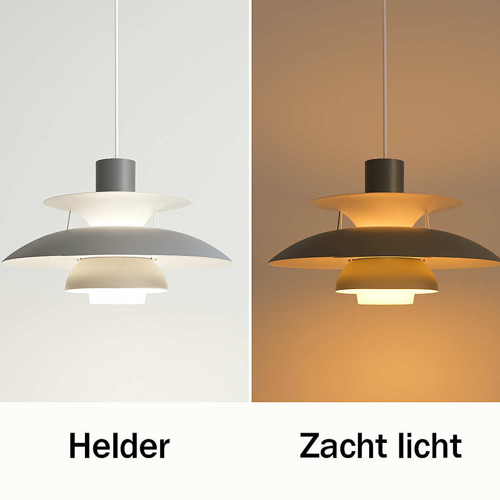 Designorientierte runde LED Deckenleuchte mit Dimmfunktion, ideal für zeitgemäße Wohnzimmer.