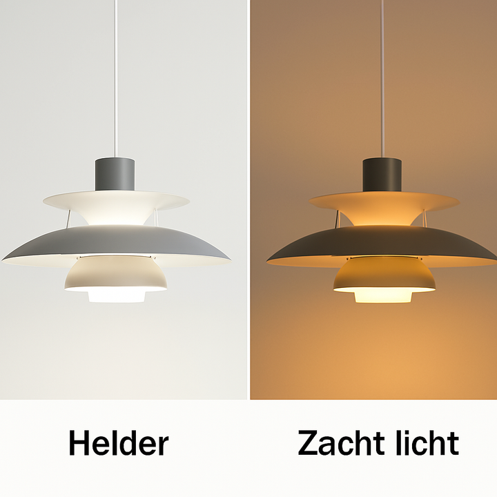 Designorientierte runde LED Deckenleuchte mit Dimmfunktion, ideal für zeitgemäße Wohnzimmer.