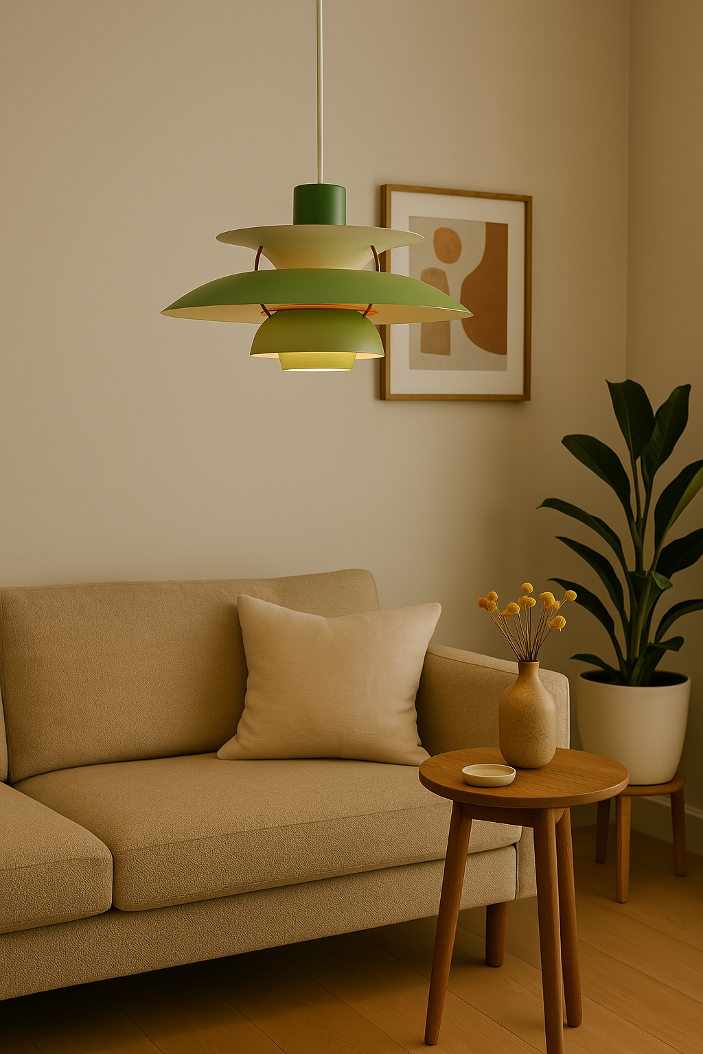 Vielseitige runde LED Deckenlampe, dimmbar, perfekt für Esszimmer, Wohnzimmer oder moderne Büros.