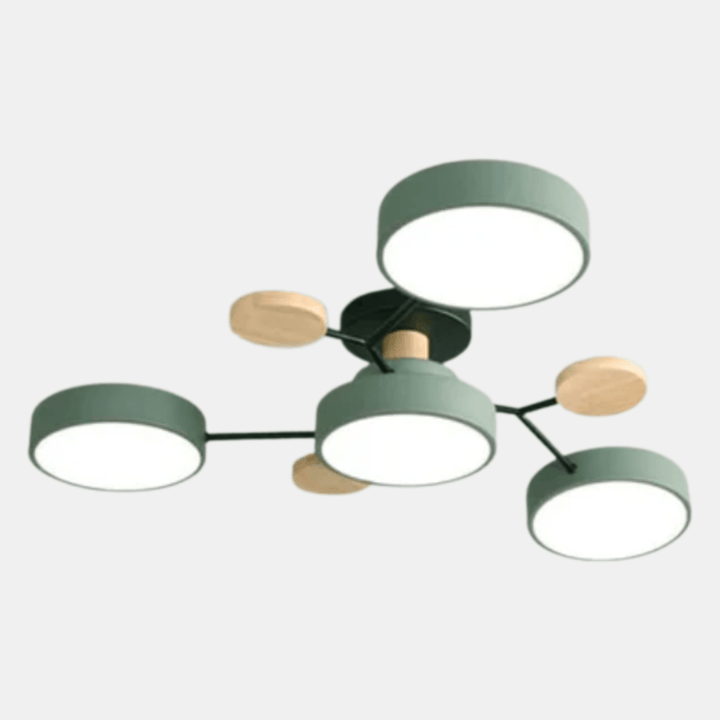 Energieeffiziente, runde LED-Deckenlampe, modern, minimalistisch, für Wohn- & Schlafzimmer.
