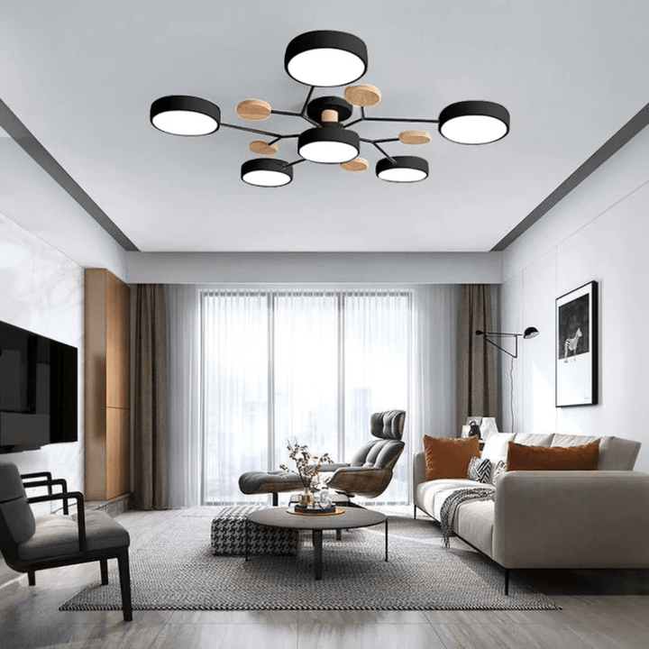 Runde LED-Deckenleuchte, minimalistisch, modern, ideal für Flur oder Eingangsbereich.