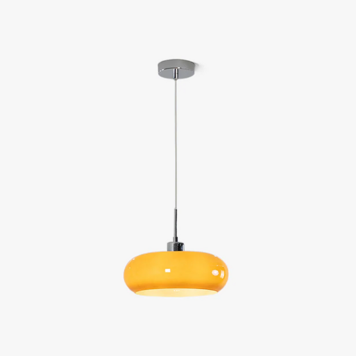 Vielseitige moderne runde Hängelampe für Schlafzimmer oder Wohnzimmer, LED-Beleuchtung im zeitgenössischen Design.