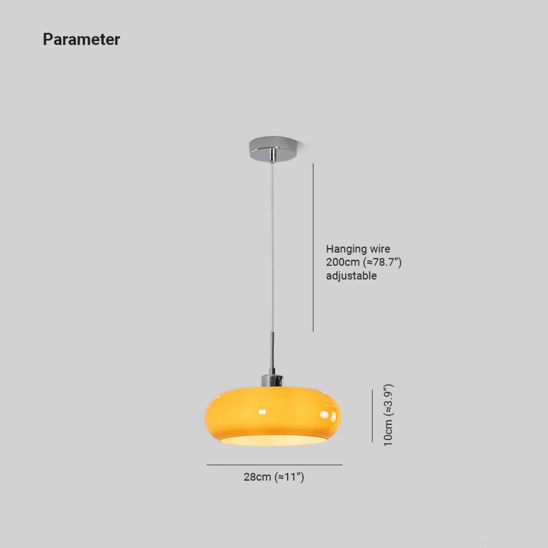 Trendige runde LED-Deckenlampe für Wohn- & Schlafzimmer, moderne Innenbeleuchtung mit warmweißem Licht.