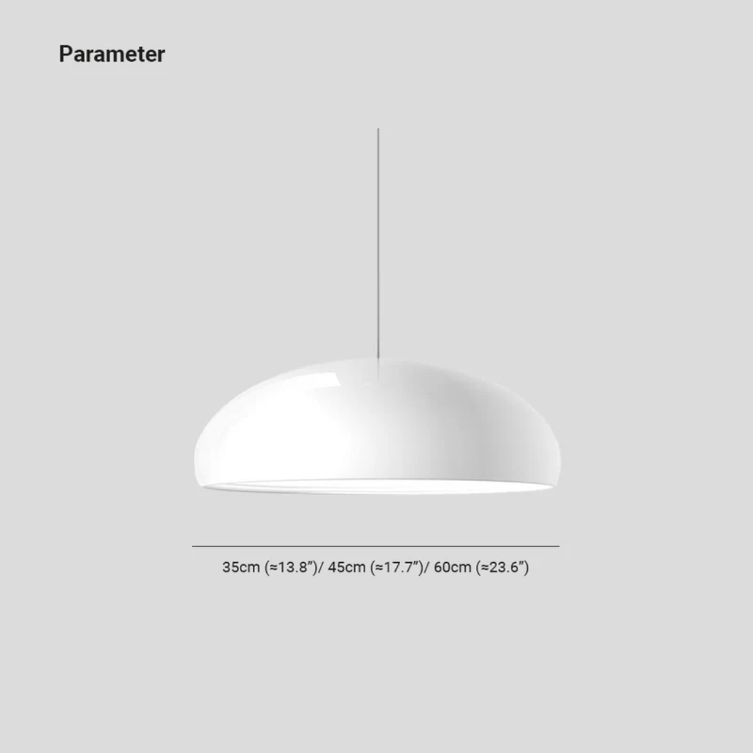 Moderne runde Pendelleuchte Serena, LED-Technologie für lange Haltbarkeit.