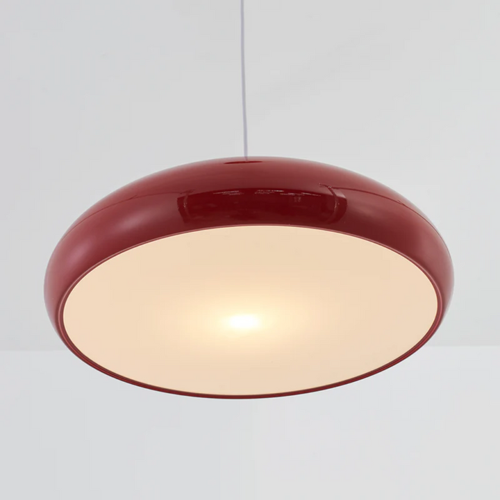 Runde LED Pendelleuchte Serena, minimalistisches Design für Wohn- & Schlafzimmer.