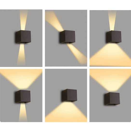 Energieeffiziente LED-Wandleuchte für Büros, Wohnzimmer. Zeitgenössisches Design, indirektes Licht in Weiß.