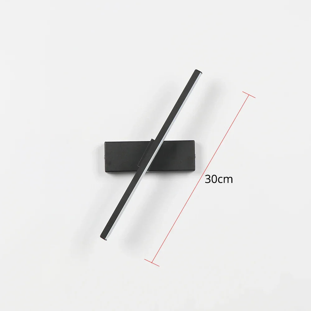 Elegante Design LED-Wandleuchte für Wohnzimmer und Schlafzimmer. Flexible Akzentbeleuchtung, 330° schwenkbar.