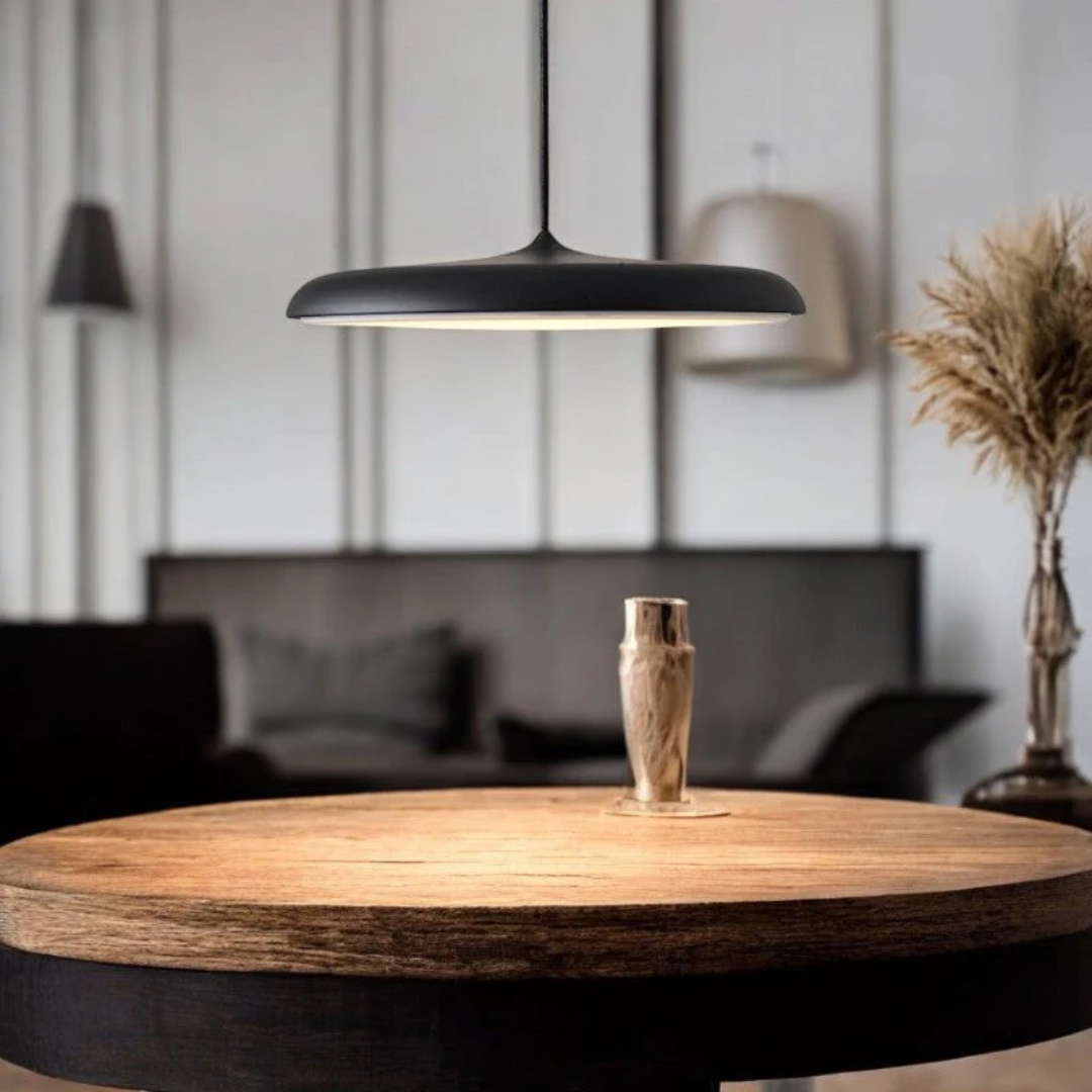Elegante LED Esstischlampe im skandinavischen Design, Hängeleuchte für modernes Wohnzimmer & Küche, warmweiß.