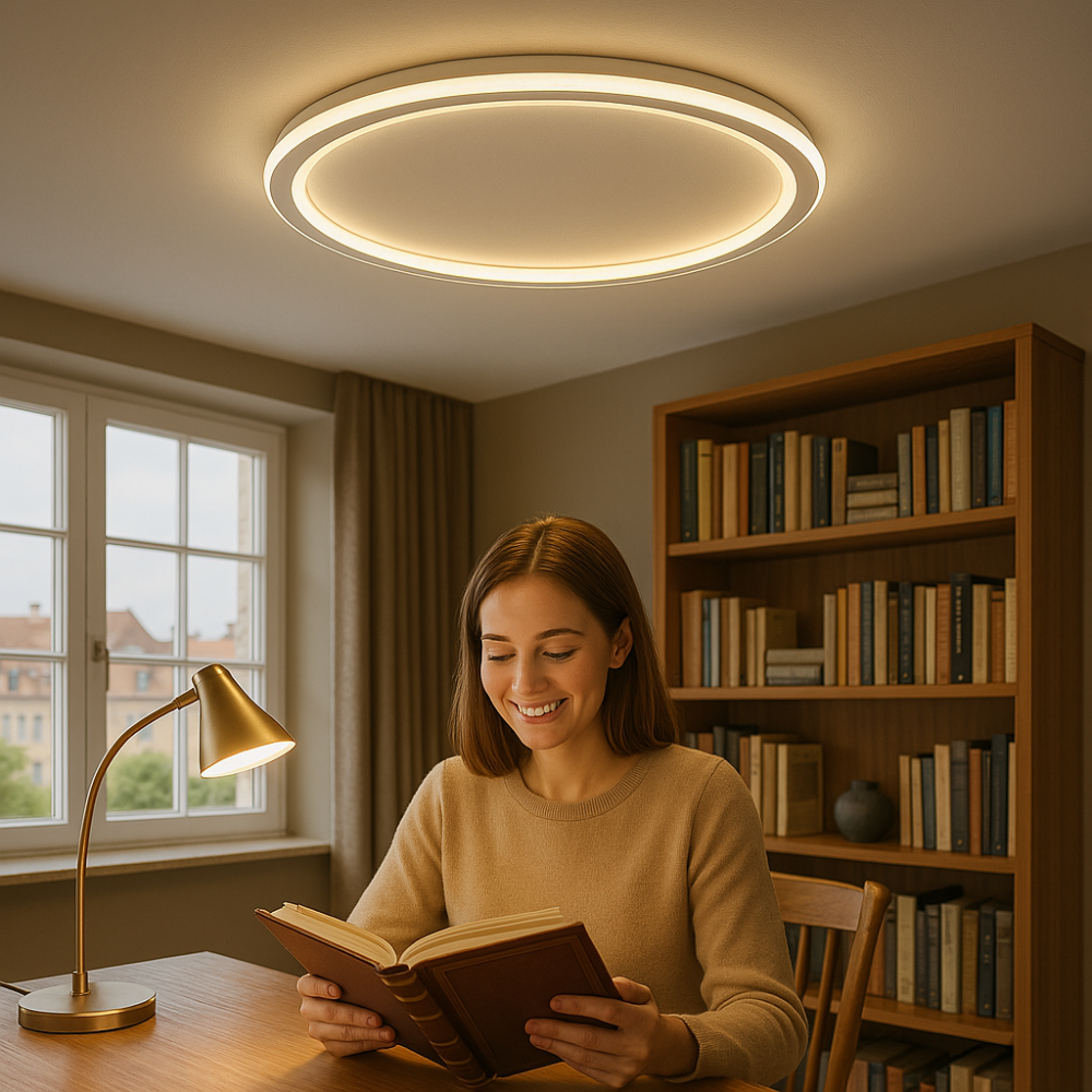 Stilvolle, dimmbare LED Designlampe, skandinavisch, für eine moderne Innenbeleuchtung.