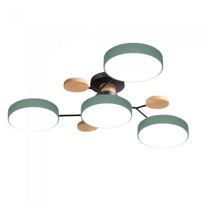 Zeitgemäße LED-Deckenlampe, skandinavisch, verzweigt. Perfekt für moderne Innenräume.