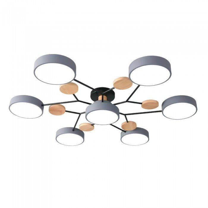LED Innenbeleuchtung: Skandinavische Deckenleuchte, modern, verzweigt, als Designerstück.