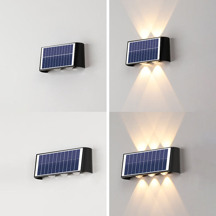 Energiesparende LED-Solarleuchte IP56, ideal für Garten & Terrasse.