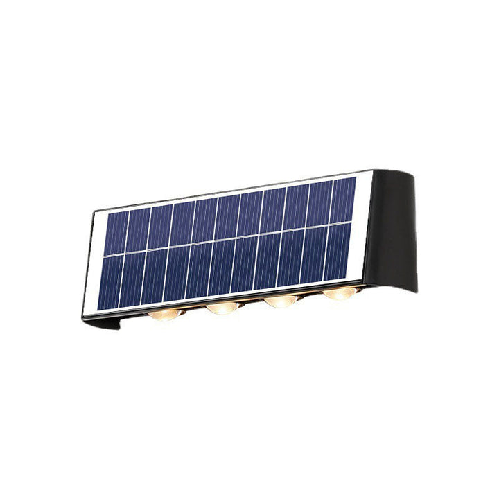 Energiesparende Solar-LED-Lampe für außen, robust und ästhetisch ansprechend.