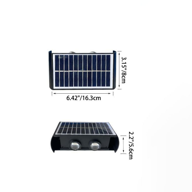 Stilvolle Solar-Gartenleuchte mit LED, automatische Außenbeleuchtung bei Dämmerung.