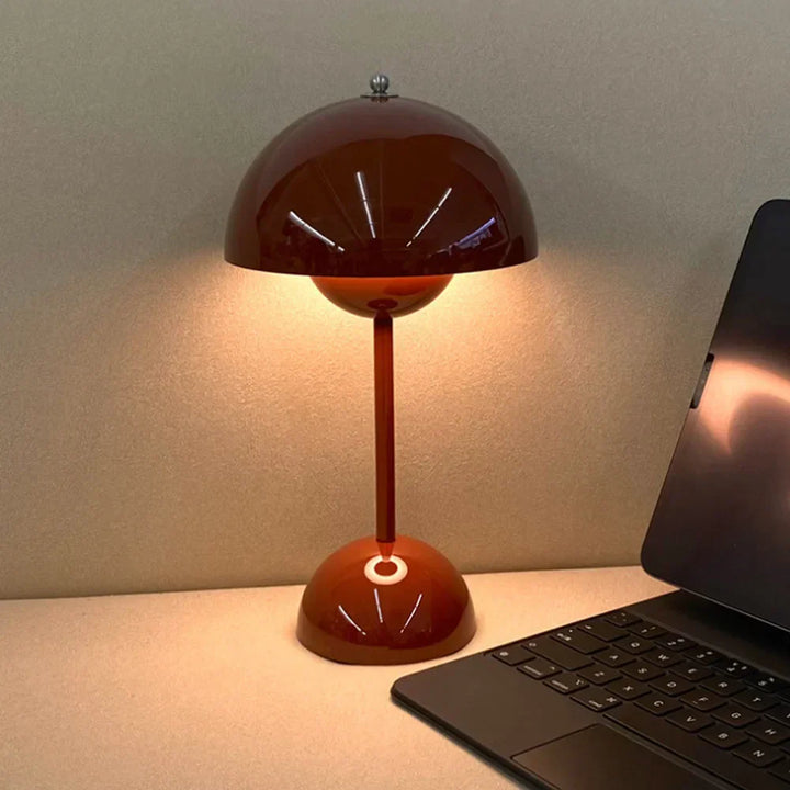Flexibel einsetzbare Blumenpott-Tischlampe, tragbar, LED, für stimmungsvolle Abende.