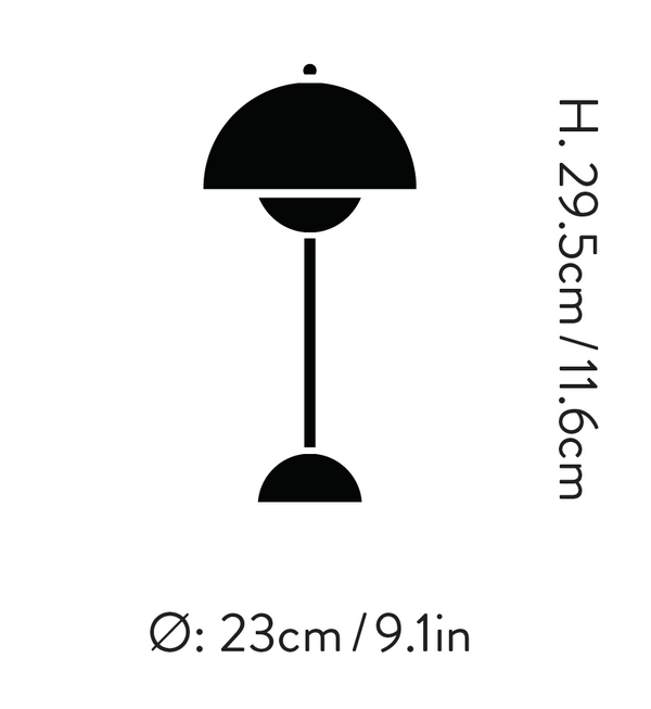 Moderne tragbare Blumenpott-Tischlampe mit Akku, dimmbar, für Ihr Zuhause.