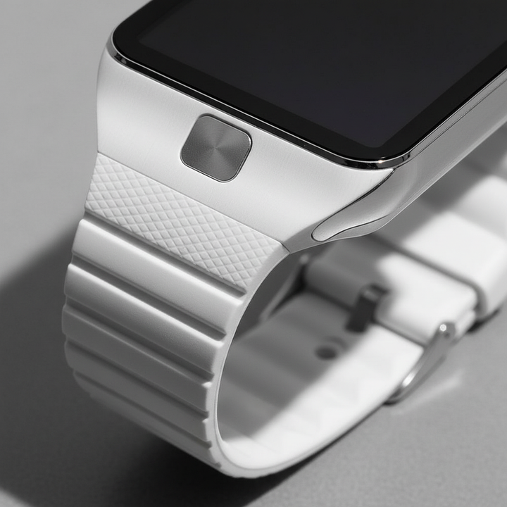 Sportuhr Unisex Smartwatch Pulseon mit rechteckigem Display, ideal für Fitness, Tracking & Kommunikation.
