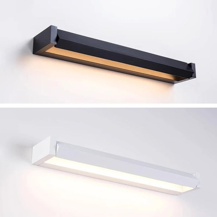 Schwenkbare LED-Außenwandleuchte, schafft individuelle Lichtakzente im modernen Garten.